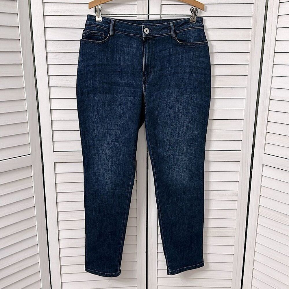 J. Jill Denim Curvy Slim Leg Ankle Fit Jeans Size 10 - Picture 4 of 11